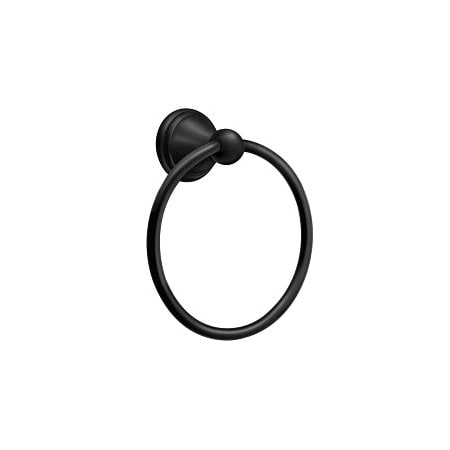 Moen Preston Towel Ring in Matte Black DN8486BL